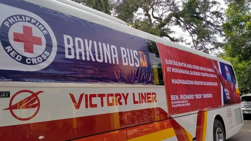 ‘Bakuna Bus’ ng Philippine Red Cross umarangkada sa Lucena City