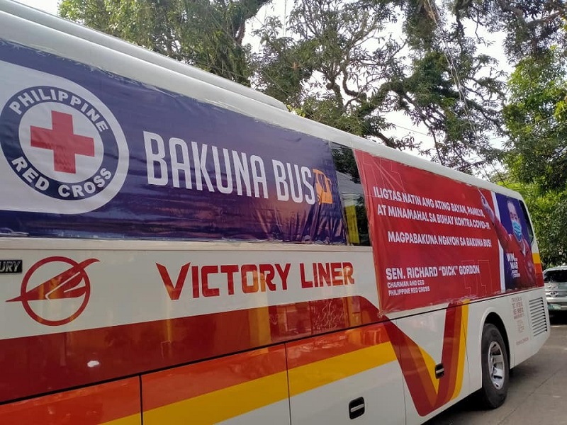 ‘Bakuna Bus’ ng Philippine Red Cross umarangkada sa Lucena City