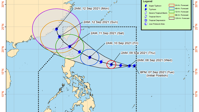 Bagyong Kiko magpapaulan sa Extreme Northern Luzon simula sa Biyernes; Signal No. 4 posibleng itaas sa ilang lalawigan