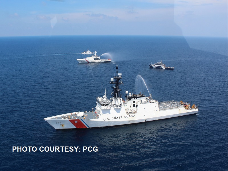 Joint maritime exercise ng Philippine at US Coast Guard isinagawa sa Subic