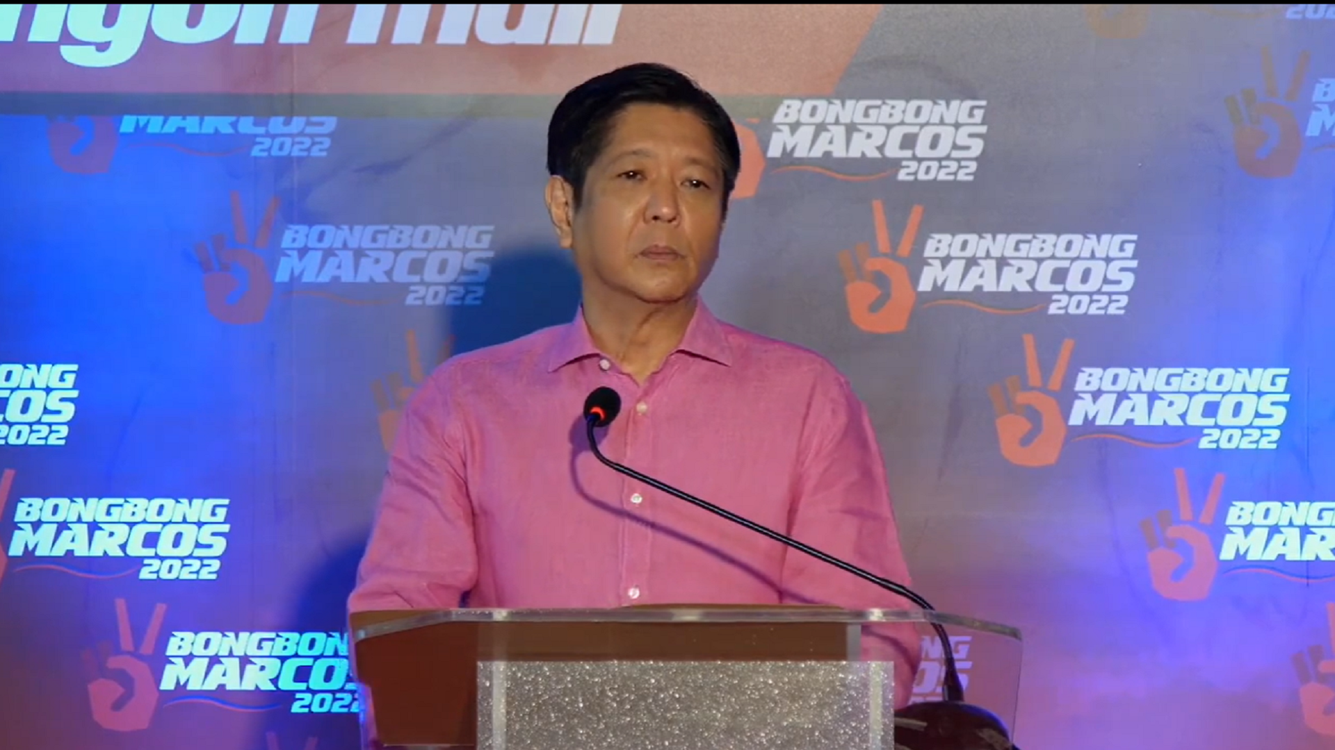 Dating Senador Bongbong Marcos pormal nang inanunsyo ang pagtakbo bilang pangulo ng bansa