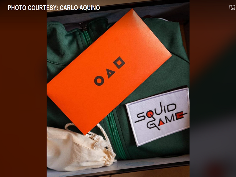 Carlo Aquino nakatanggap ng Squid Game suit mula sa Netflix