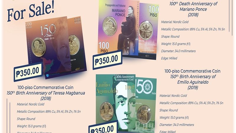 LOOK: Tatlong Commemorative Coins tampok ang mga bayani ng Pilipinas maari nang mabili sa BSP store