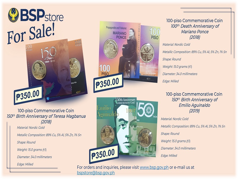 LOOK: Tatlong Commemorative Coins tampok ang mga bayani ng Pilipinas maari nang mabili sa BSP store