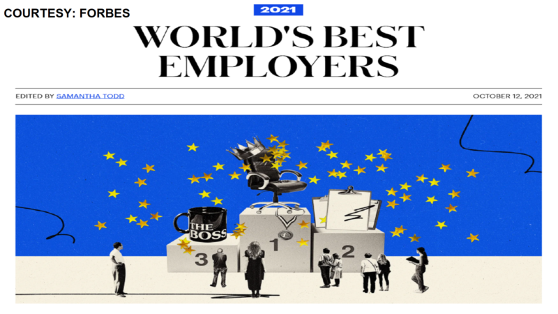 Tatlong kumpanya sa Pilipinas pasok sa World’s Best Employers ng Forbes