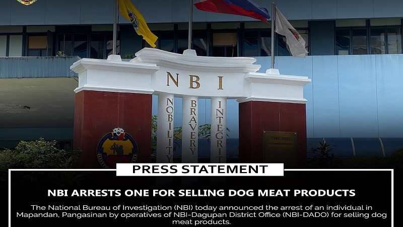 May-ari ng canteen na nagbebenta ng dog meat sa Pangasinan arestado ng NBI