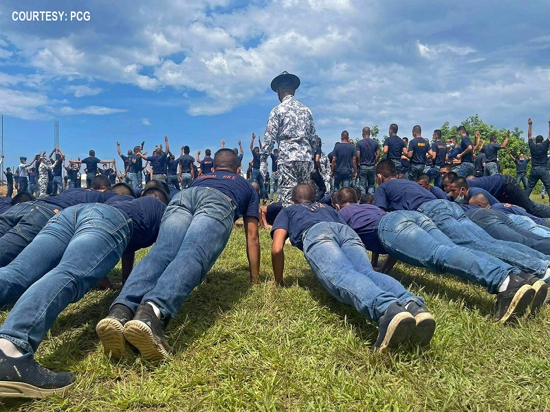 LOOK: Halos 600 recruits ng Coast Guard sumabak sa training sa Zamboanga