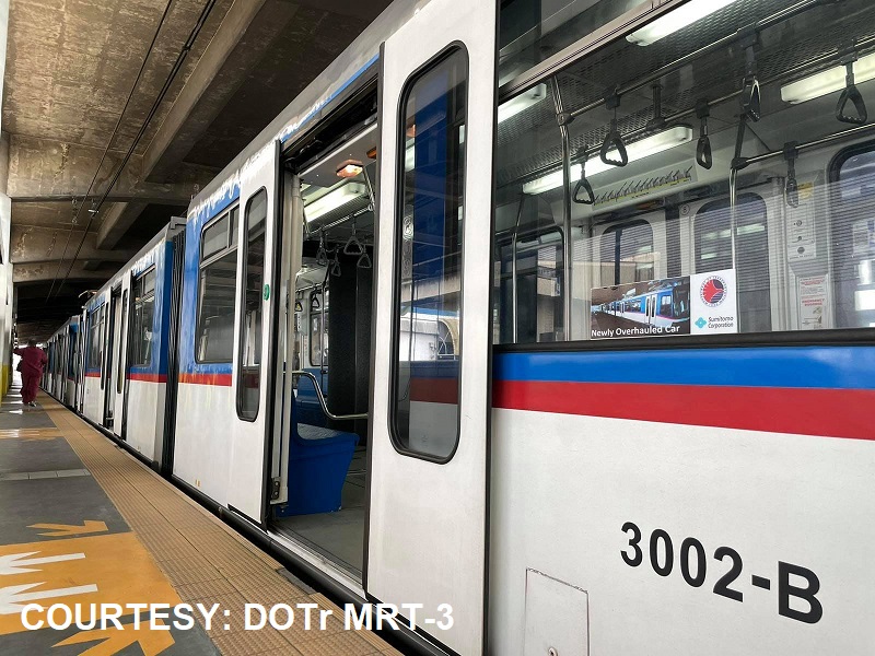 Bilang ng mga nagagamit na newly-overhauled trains ng MRT-3 nadagdagan pa