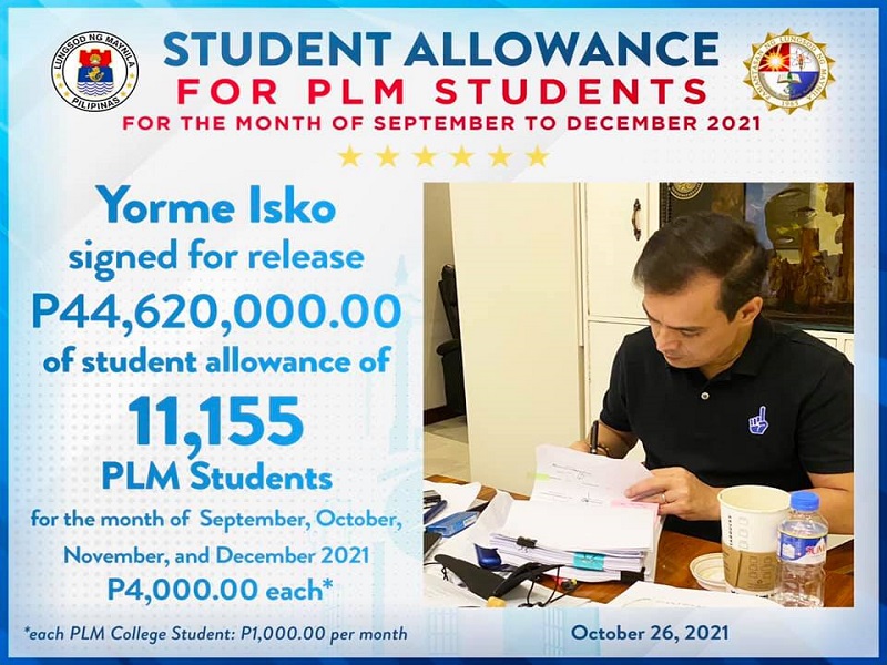 P44.6M na pondo para sa allowance ng mga estudyante sa PLM inaprubahan ni Manila Mayor Isko Moreno