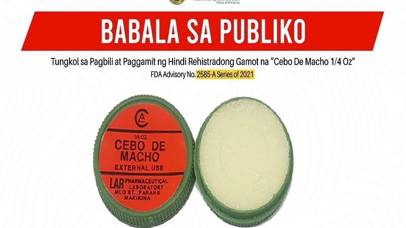 LOOK: Publiko pinag-iingat ng FDA sa pagbilli at paggamit ng ‘Cebo de Macho’