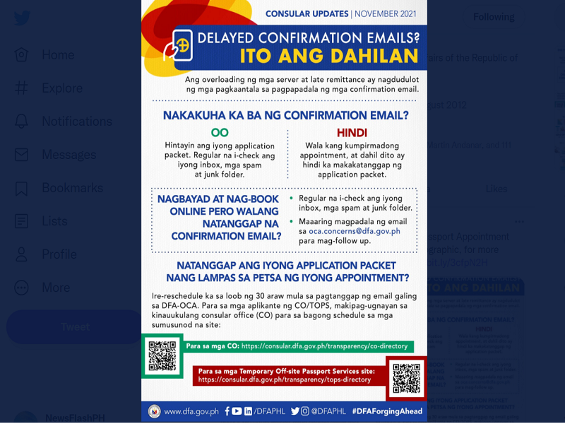 Naranasang problema sa Passport Appointment Booking, nireresolba na ng DFA