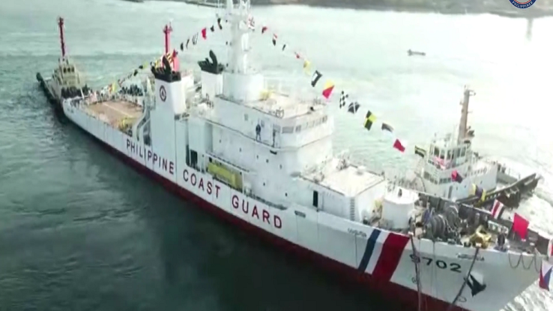 97-meter multi-role response vessel ng Coast Guard inilunsad na sa Japan