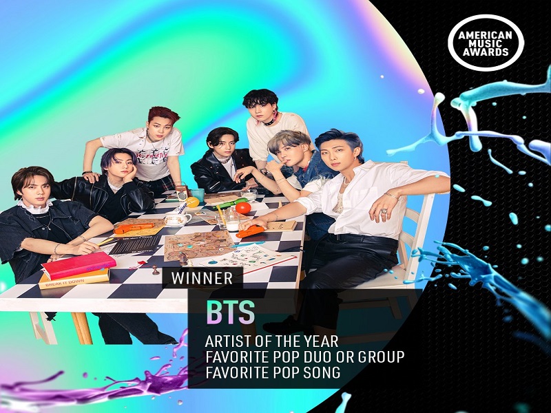 BTS humakot ng parangal sa American Music Awards; itinanghal na Artist of the Year