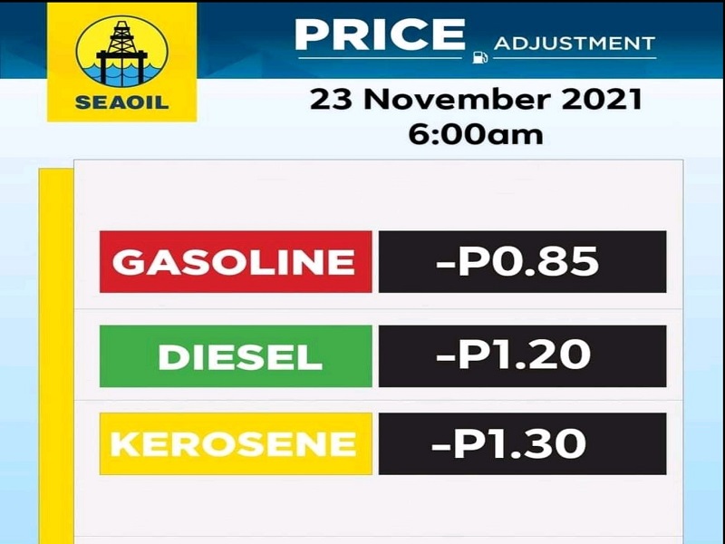 Mga kumpanya ng langis may mahigit pisong rollback sa presyo ng diesel at kerosene