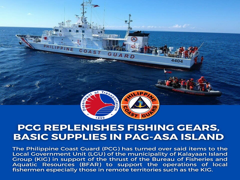 Coast Guard naghatid ng suplay sa Pag-Asa Island