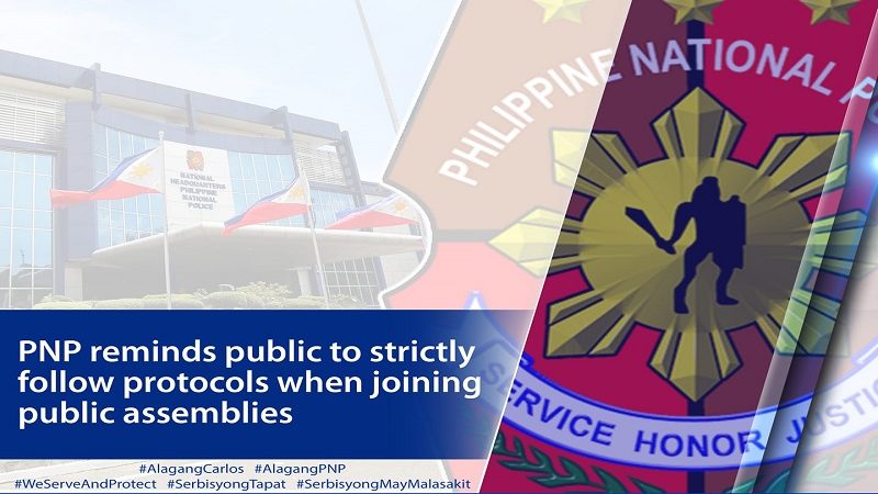 Publiko pinayuhang mahigpit na sundin ang health protocols sa paglahok sa public assemblies