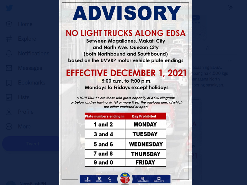 Modified Light Trucks Ban muling ipinatupad sa EDSA