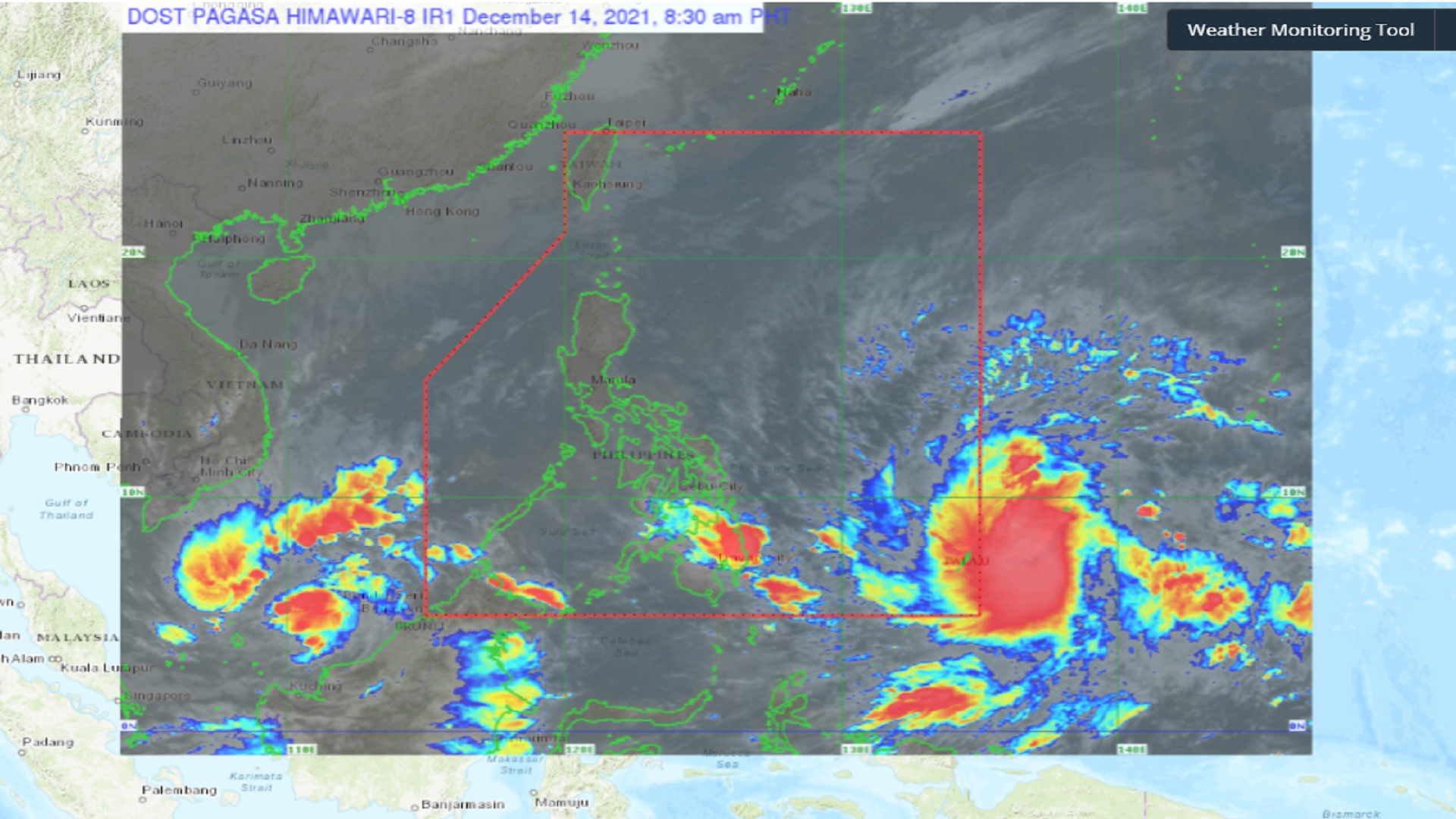 Trough ng Tropical Storm Rai magpapaulan na sa ilang bahagi ng bansa