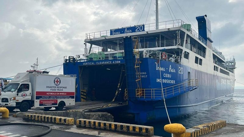 Humanitarian Caravan ng Philippine Red Cross nakaalis na patungong Bohol