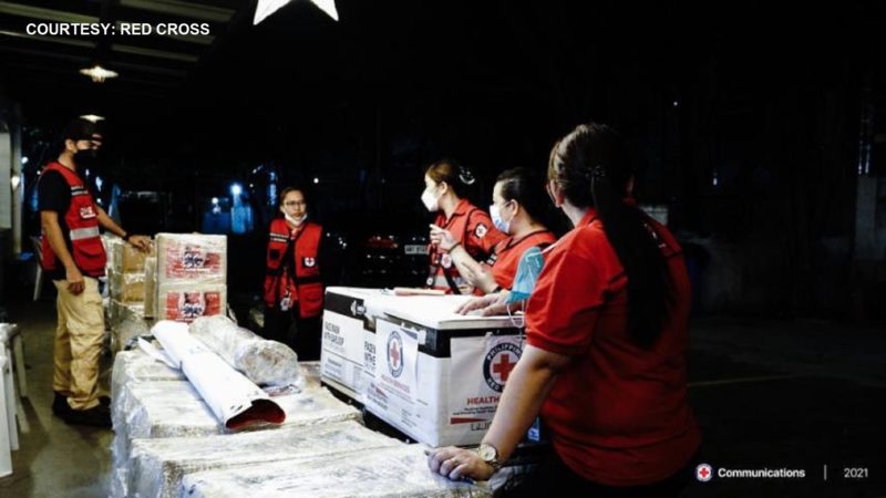 National disaster response team ng Red Cross dumating na sa Siargao