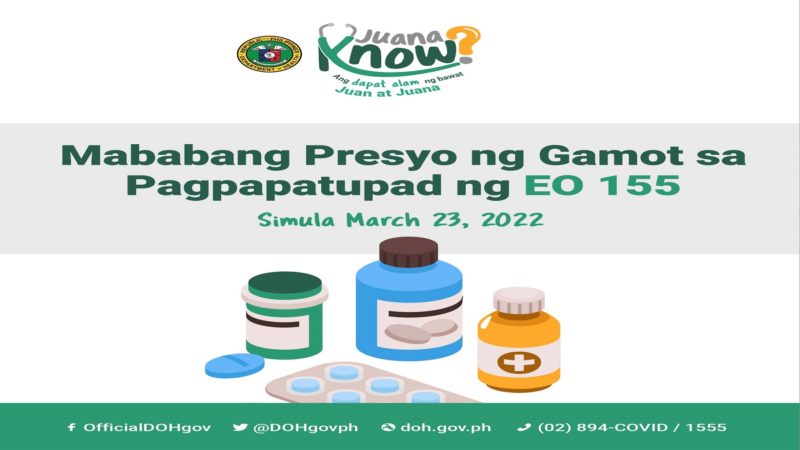 Presyo ng gamot sa hypertension, diabetes, asthma, COPD, at iba pa, bababa simula sa Marso