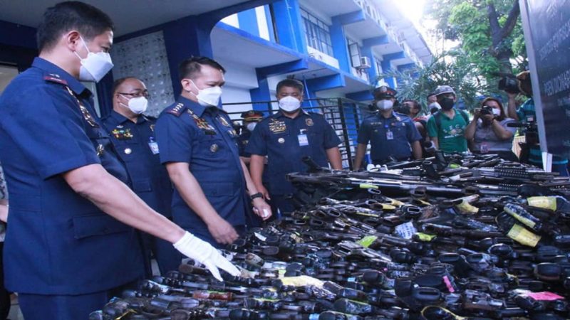 526 na loose firearms nakumpiska ng PNP sa ikinasang street inspections