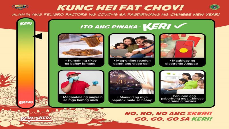 Pagdiriwang ng Chinese New Year, gawing ligtas ayon sa DOH; online reunion at e-Angpao iminungkahi