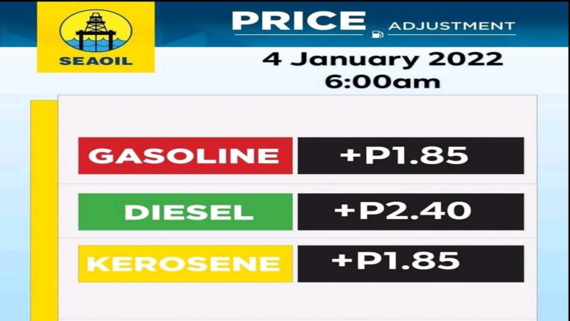 Malakihang dagdag sa presyo ng produktong petrolyo ipatutupad ng mga kumpanya ng langis