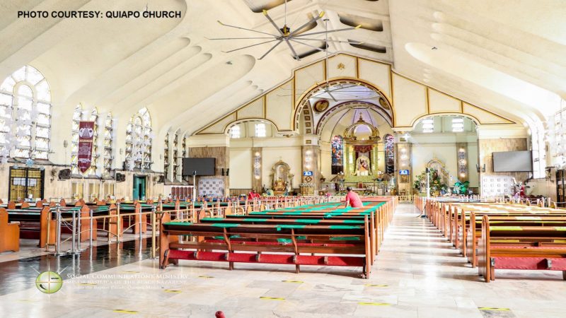 Quiapo Church sarado ng tatlong araw para isailalim sa disinfection