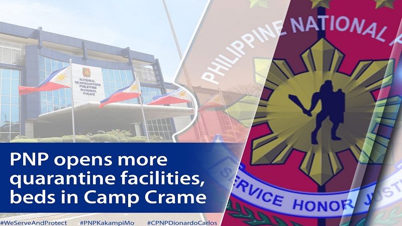 PNP nagdagdag ng quarantine facilities sa Camp Crame