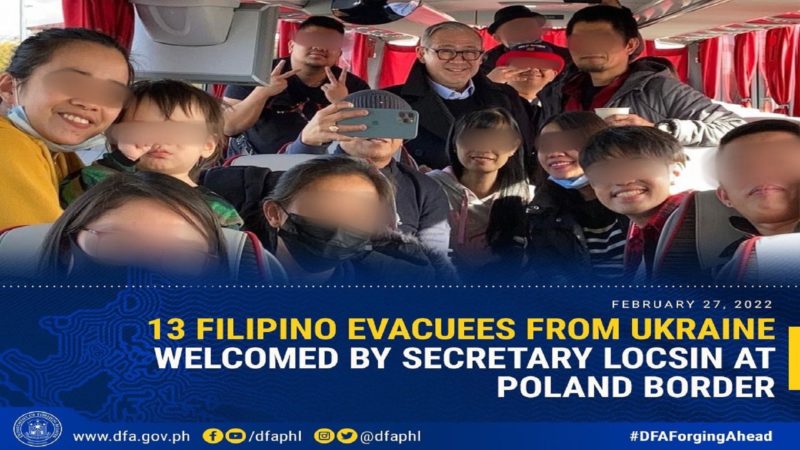 Ilang Filipino na lumikas mula sa Ukraine, nakarating na sa Poland