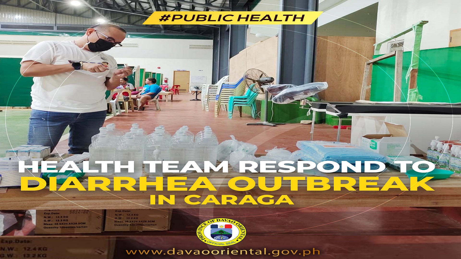 Outbreak ng diarrhea naitala sa Caraga, Davao Oriental