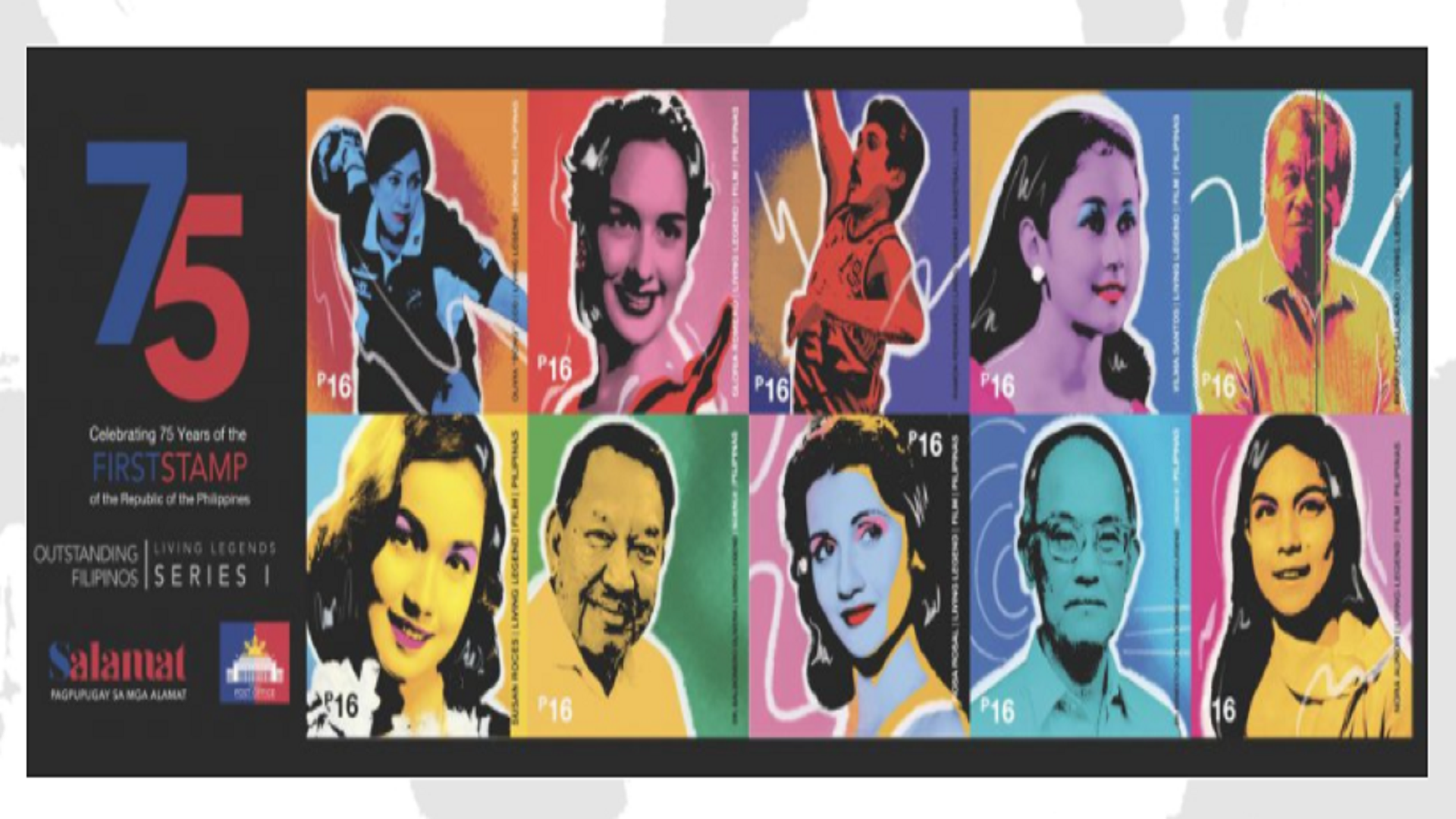 Ten Outstanding Filipinos tampok sa Commemorative Stamp ng PHLPost