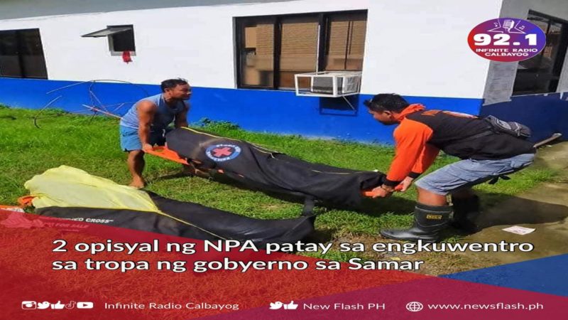 Dalawang mataas na opisyal ng NPA nasawi sa engkwentro sa Samar