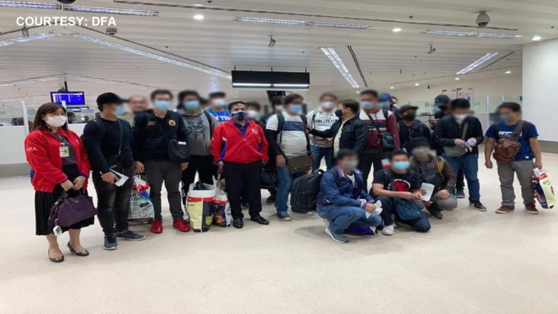 21 seafarers na na-stranded sa Ukraine dumating na sa bansa