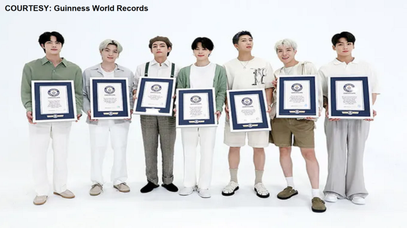 BTS nakapagtala ng tatlong rekord sa Guinness