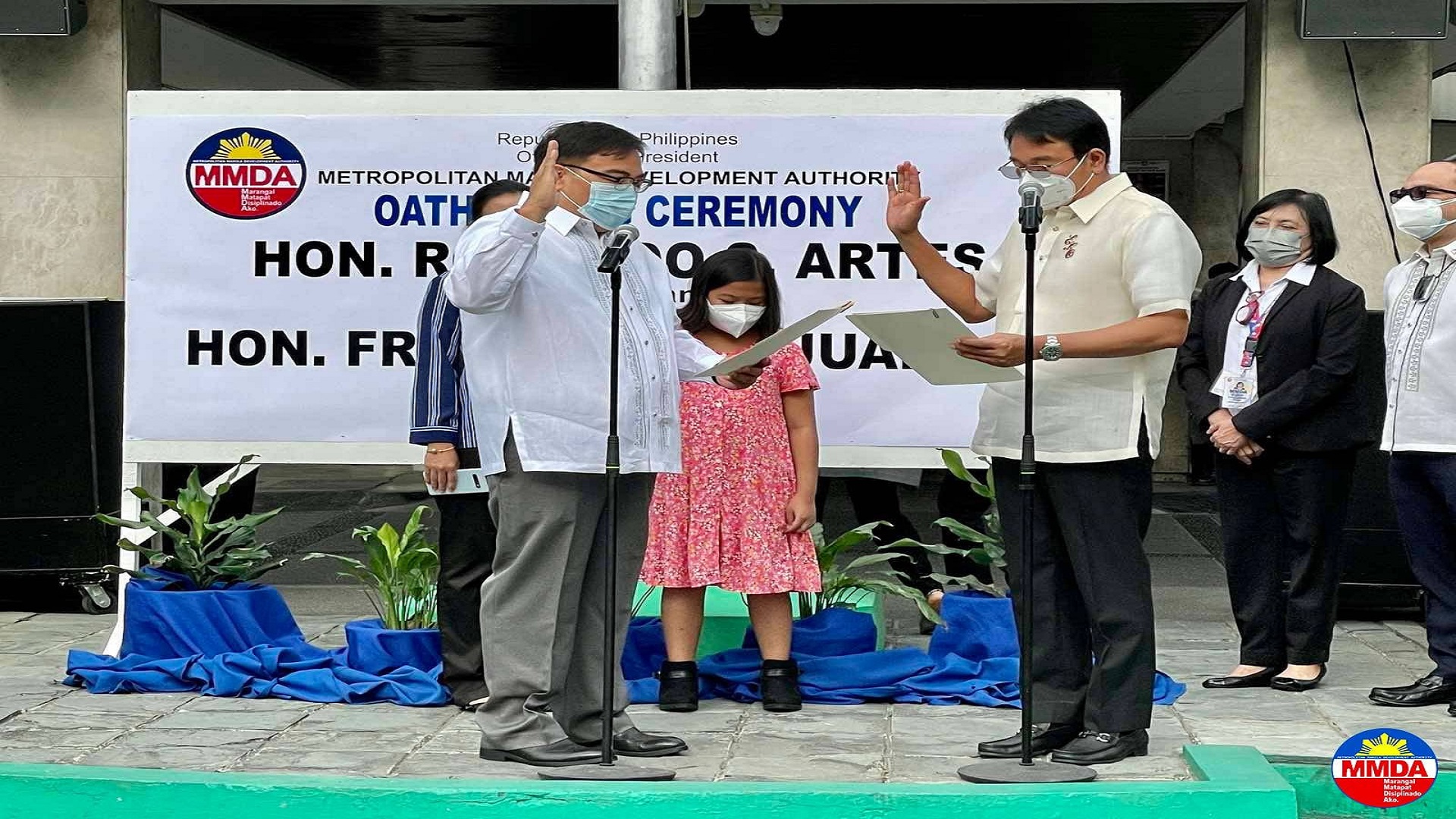 Bagong MMDA chairman at MMDA GM nanumpa na puwesto