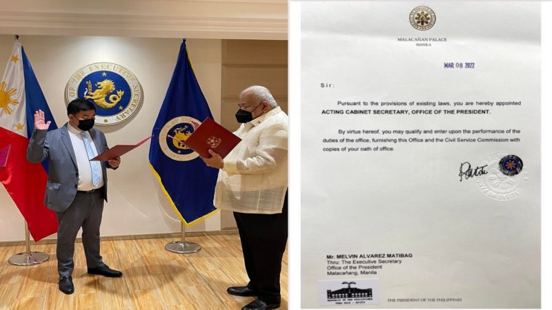 SecGen ng PDP Laban itinalaga ni Pangulong Duterte bilang acting cabinet secretary