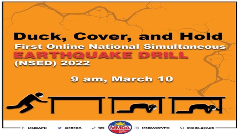 Publiko hinimok na makiisa sa Online National Simultaneous Earthquake Drill