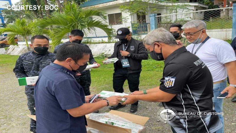 P20M halaga ng smuggled na sigarilyo nakumpiska ng Customs sa Davao