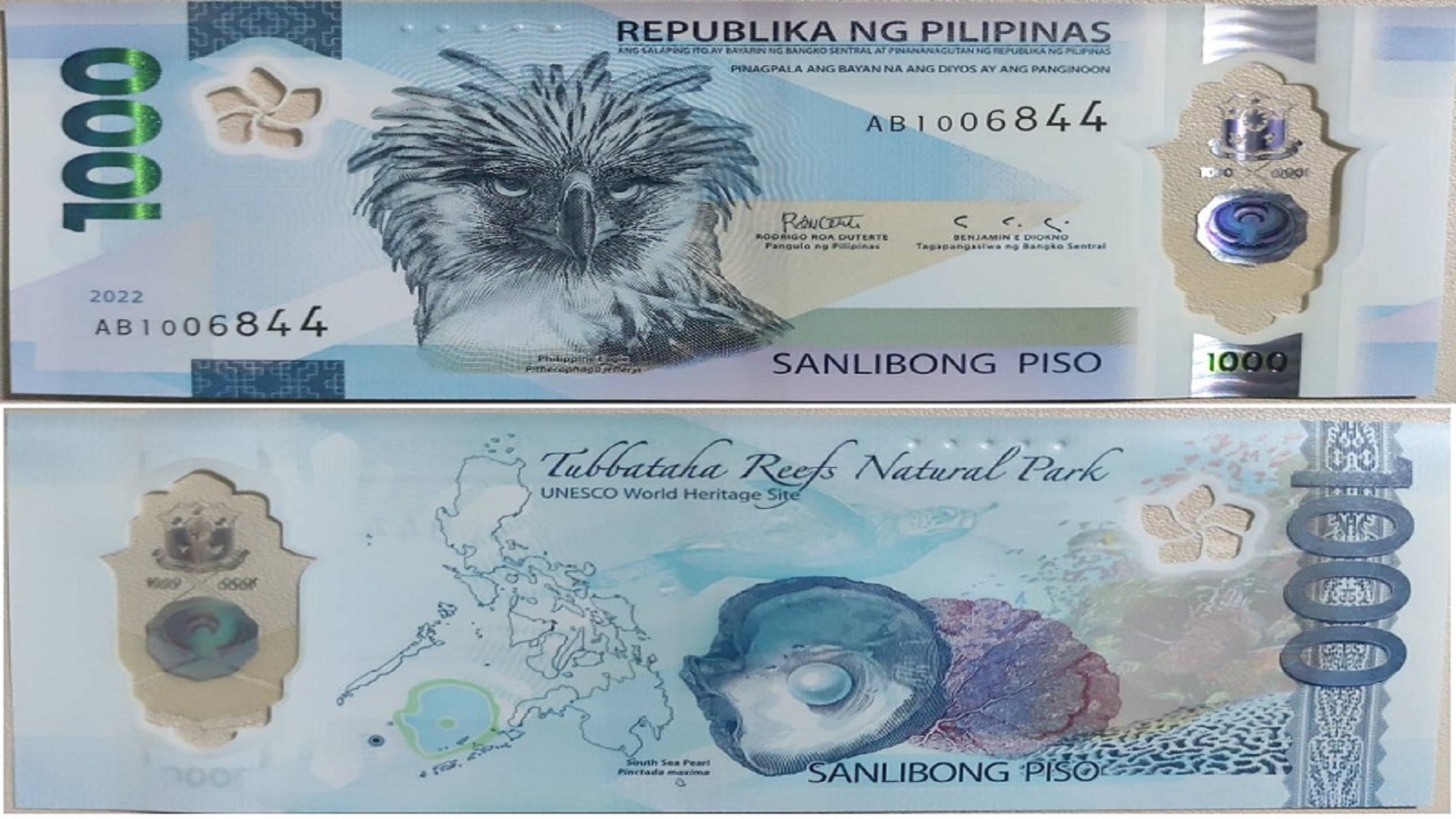 Sampung milyong piraso ng bagong P1,000 polymer banknotes nai-release na ng BSP