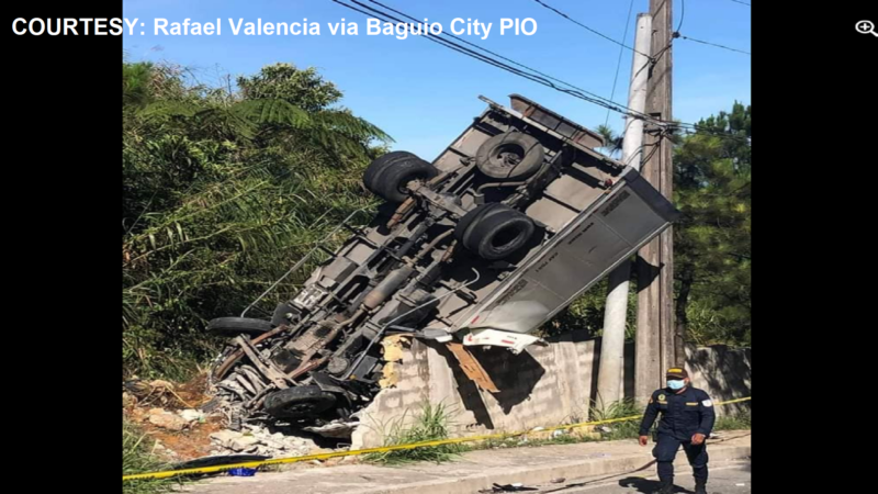 Tatlo patay sa banggaan ng tatlong sasakyan sa Baguio City
