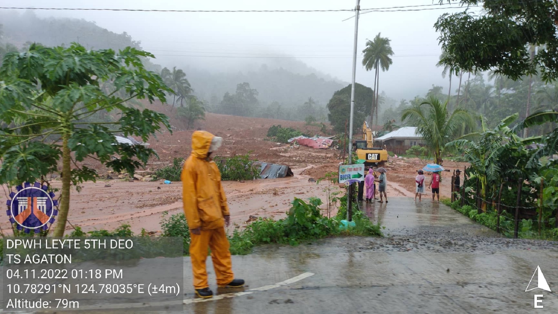 6 na pamilya pinangangambahang natabunan ng landslide sa Baybay City, Leyte