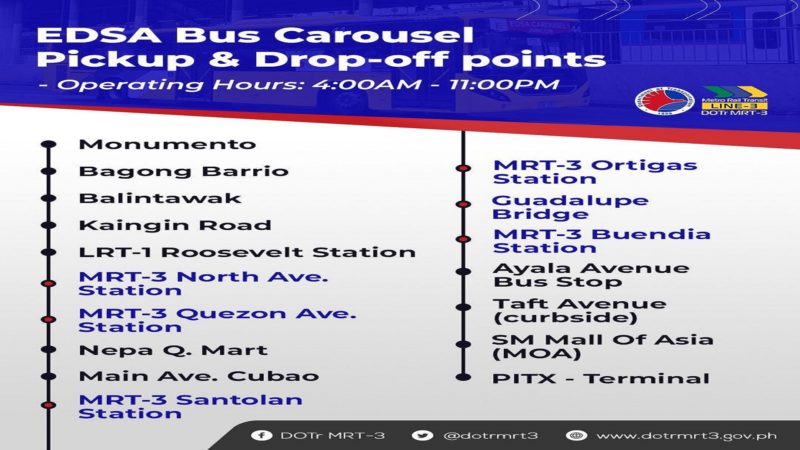 EDSA Bus Carousel magpapatuloy ang biyahe sa Holy Week