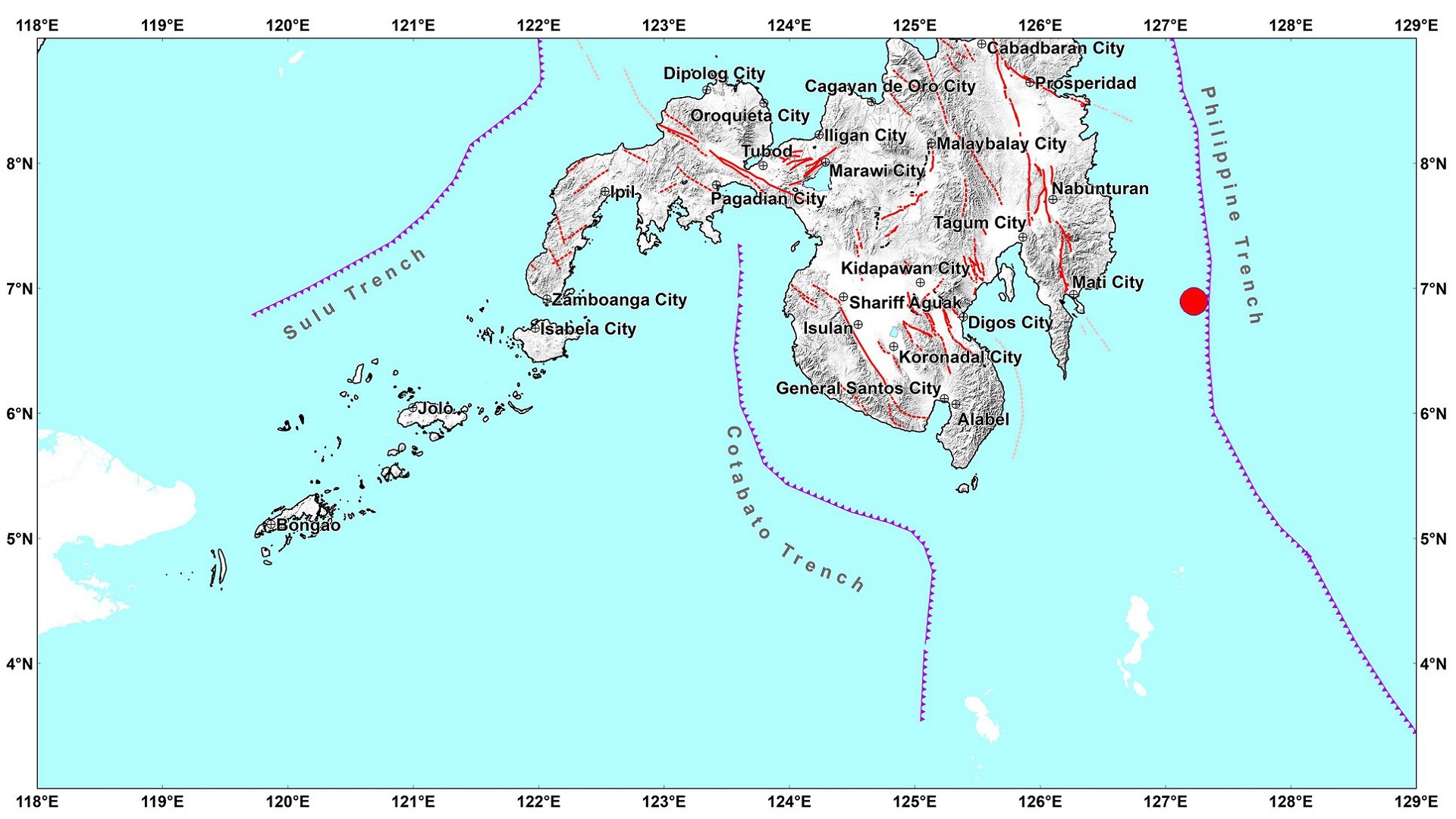 Manay, Davao Oriental niyanig ng magnitude 6.1 na lindol