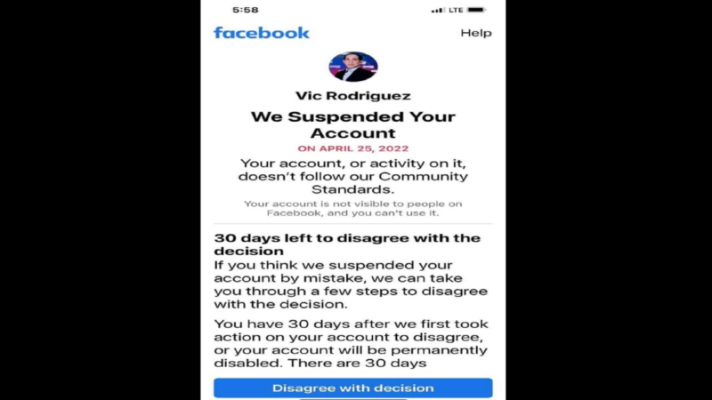 Facebook sinuspinde ang account ng tagapagsalita ni BBM na si Atty. Vic Rodriguez