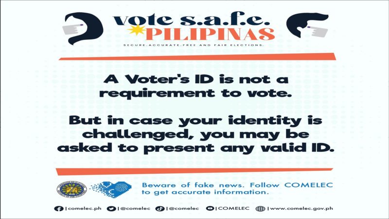 Voter’s ID hindi requirement para makaboto