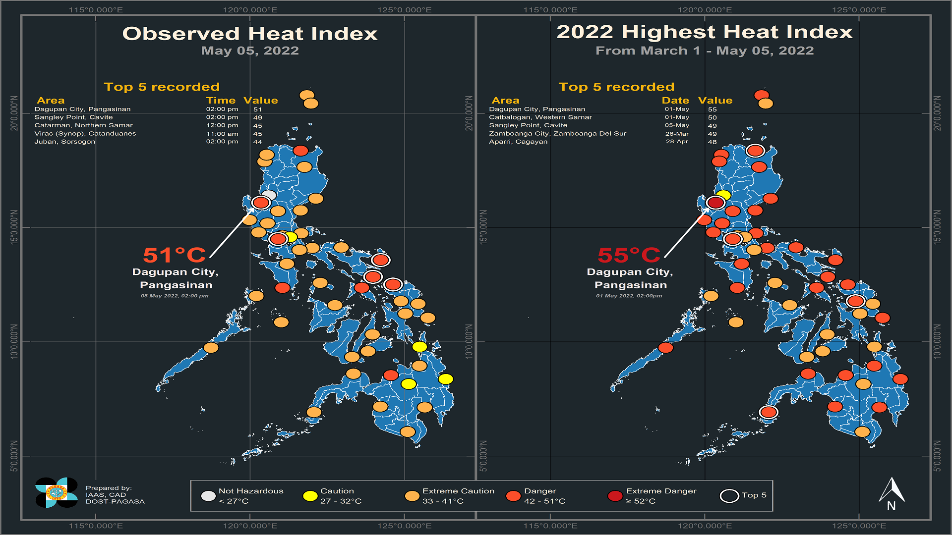 Siyam na lugar sa bansa nakapagtala ng delikadong antas ng Heat Index