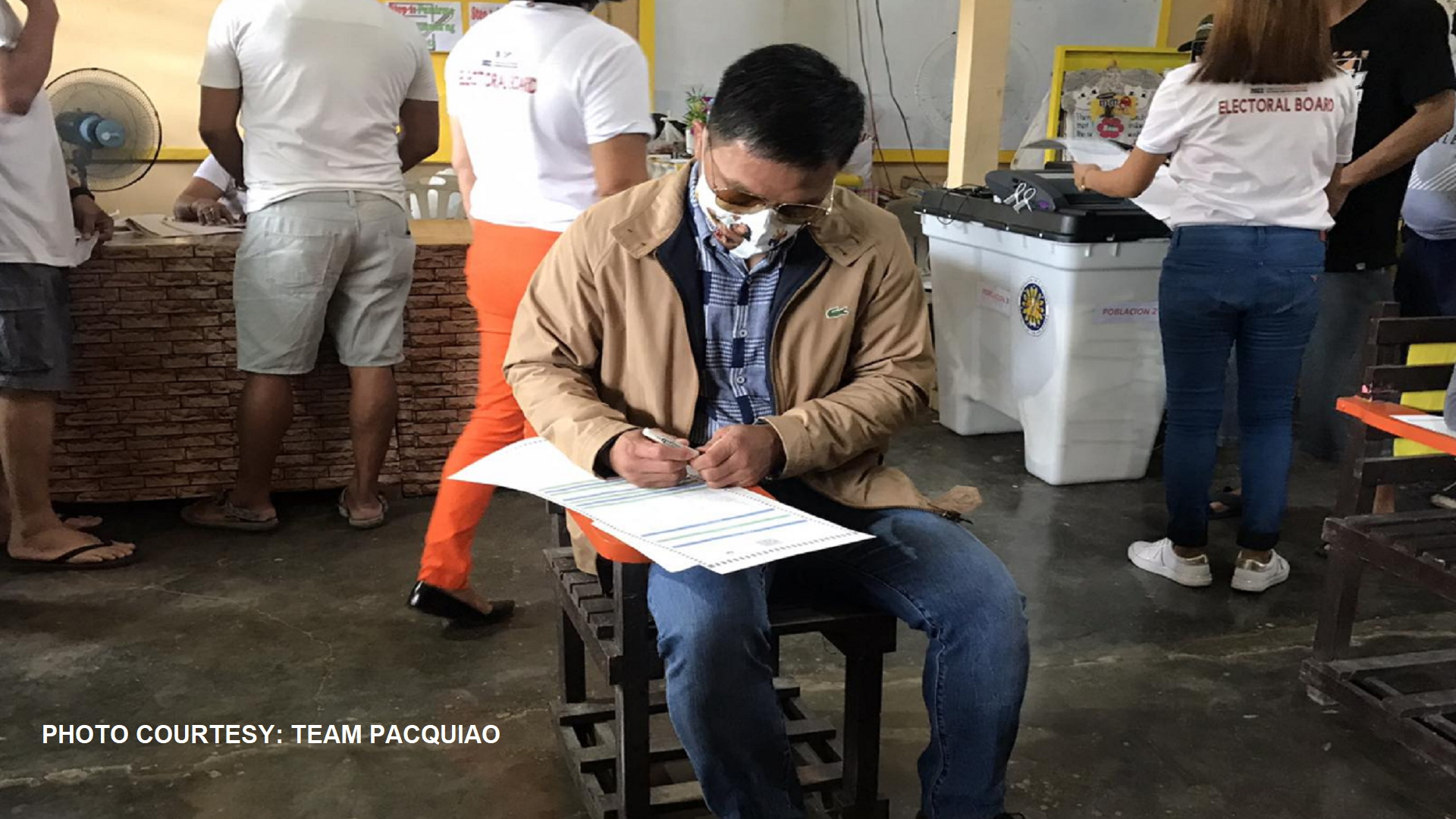 Presidential aspirant Sen. Manny Pacquiao nakaboto na sa Sarangani