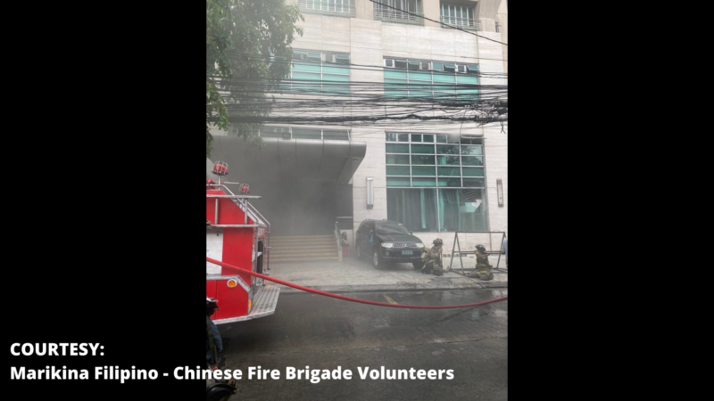 Sunog sumiklab sa basement ng G.A Tower II sa Mandaluyong City